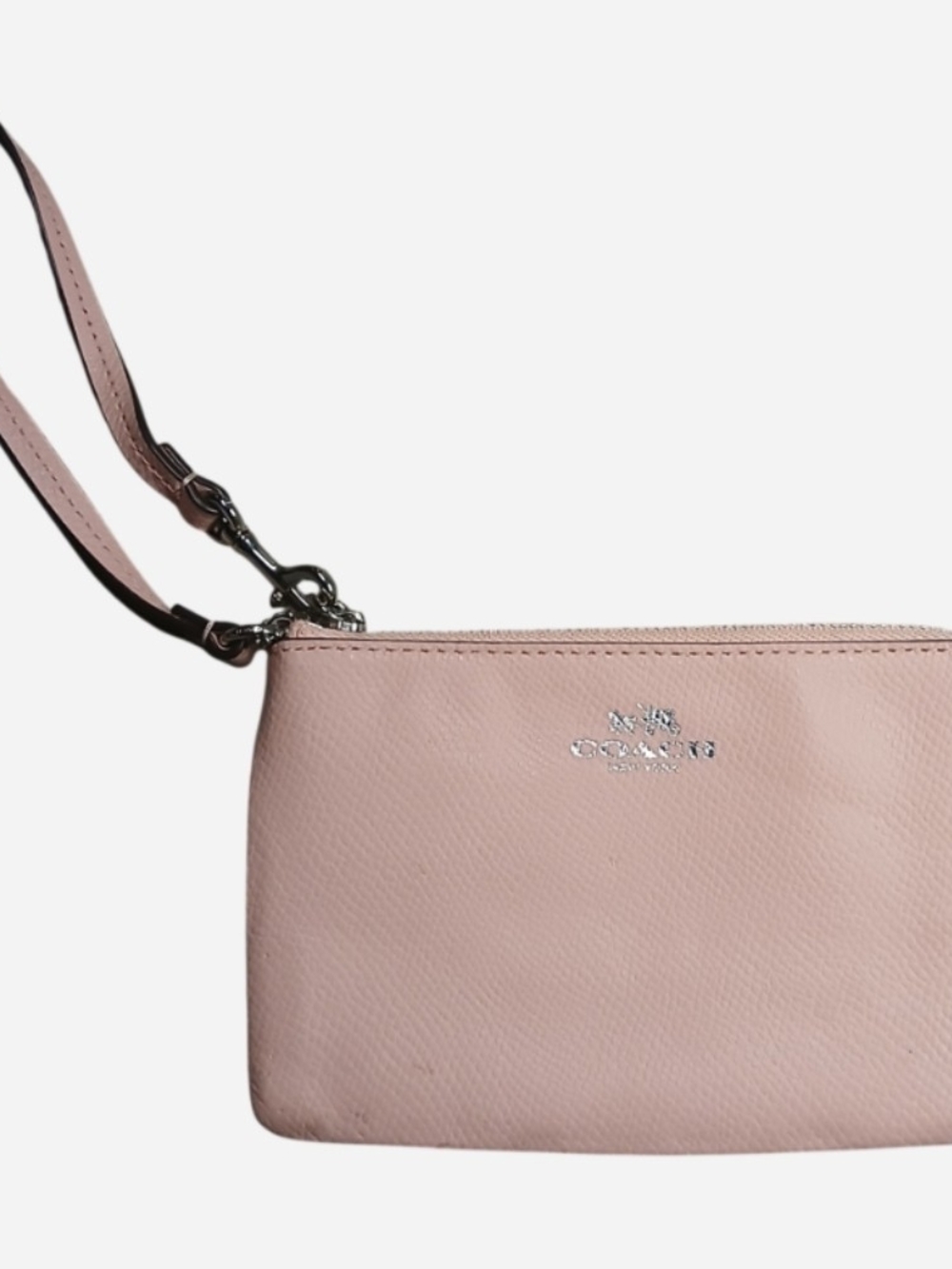 Coach Blush Pink Leather Wristlet